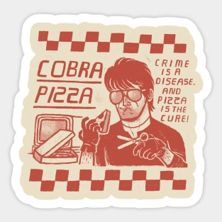 cobra pizza Sticker